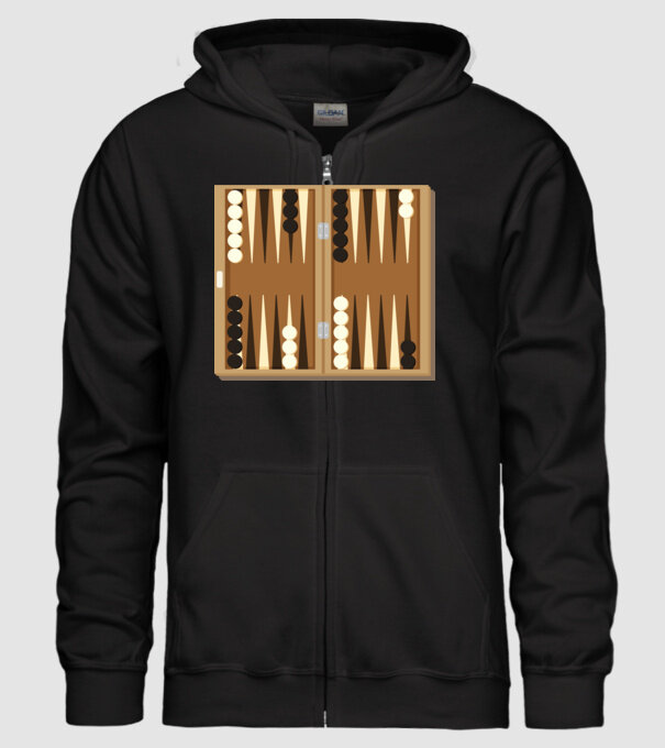 Joc de table model negru pe tricou