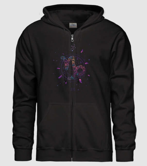 Capricorn Zodiac model negru pe tricou
