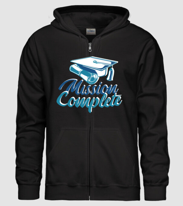 Absolvire cu succes model negru pe tricou