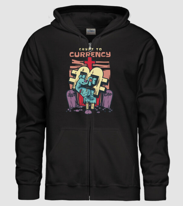 Cimitir Bitcoin model negru pe tricou