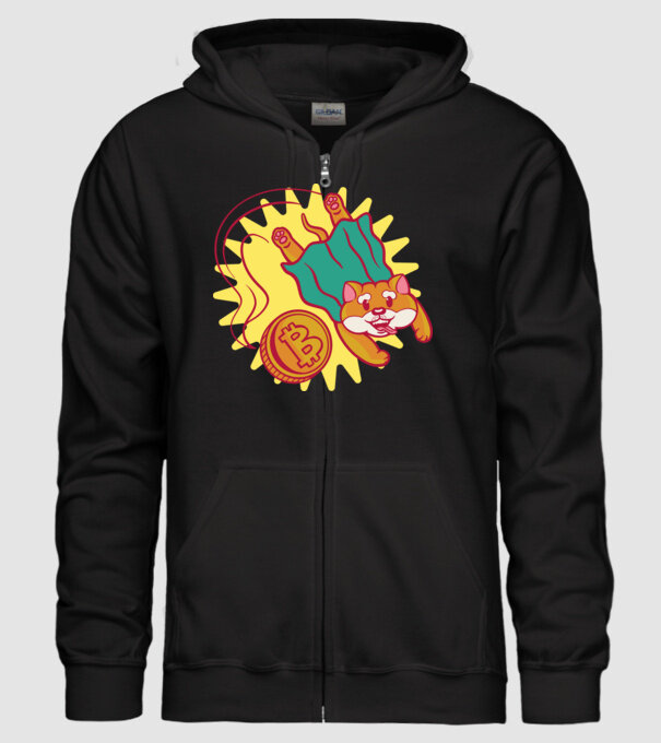 Bitcoin Vs Doge model negru pe tricou