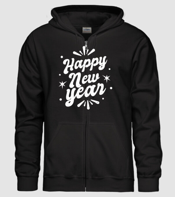 An nou fericit model negru pe tricou