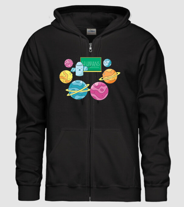 Învățarea planetelor model negru pe tricou