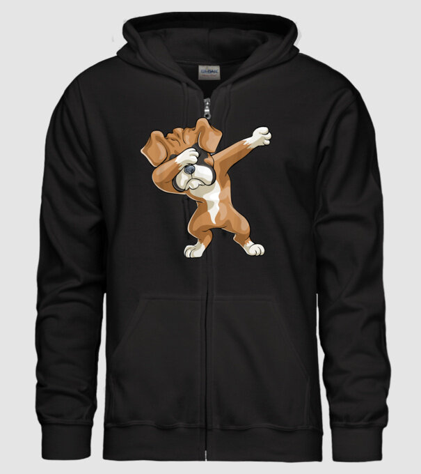 Boxer dab model negru pe tricou