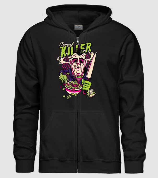 Cereale Killer Fulgi de cereale model negru pe tricou