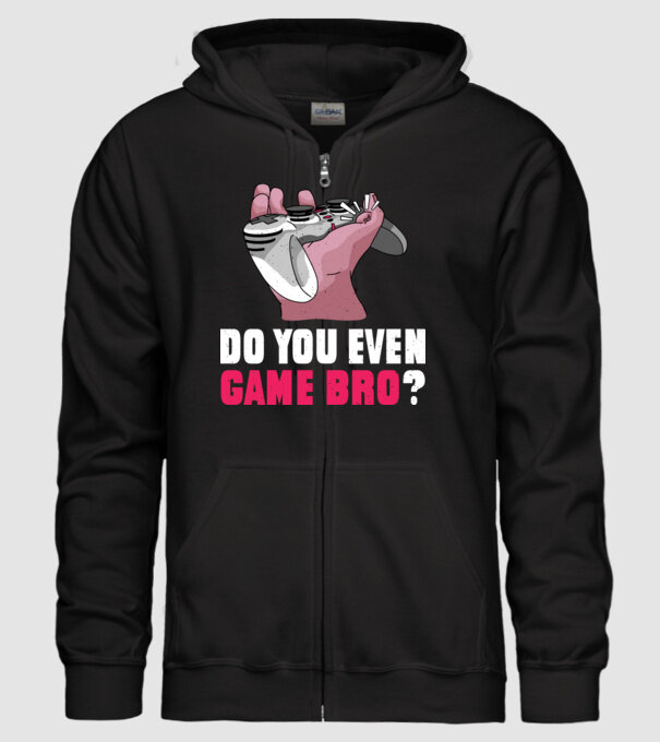 Do You Even Game Bro? model negru pe tricou