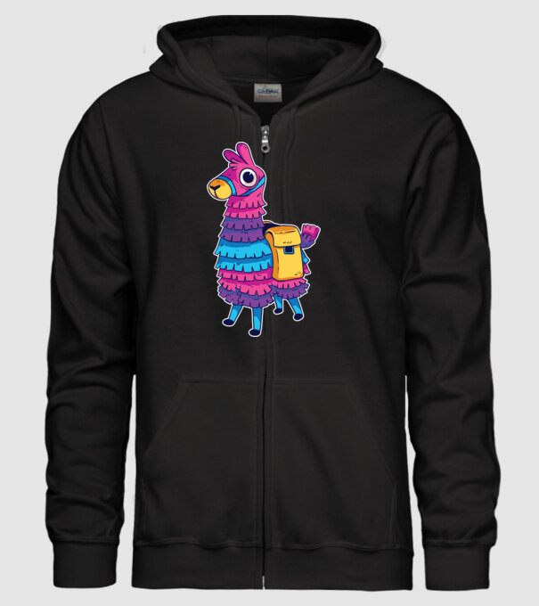 Fortnite LLama - Tricou gamer cu lama model negru pe tricou