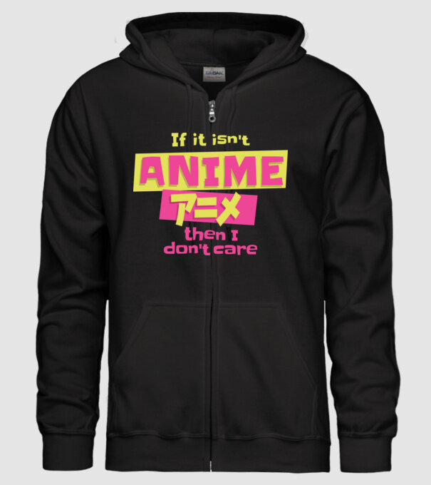 Dacă nu va fi Anime, atunci nici nu-mi pasă model negru pe tricou