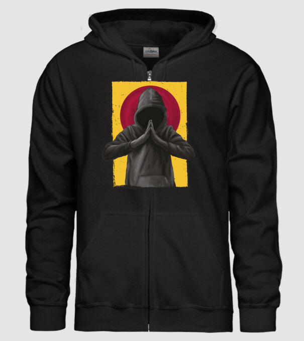 Rugăciune Hacker model negru pe tricou