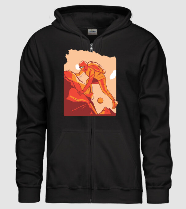 Alpinism model negru pe tricou
