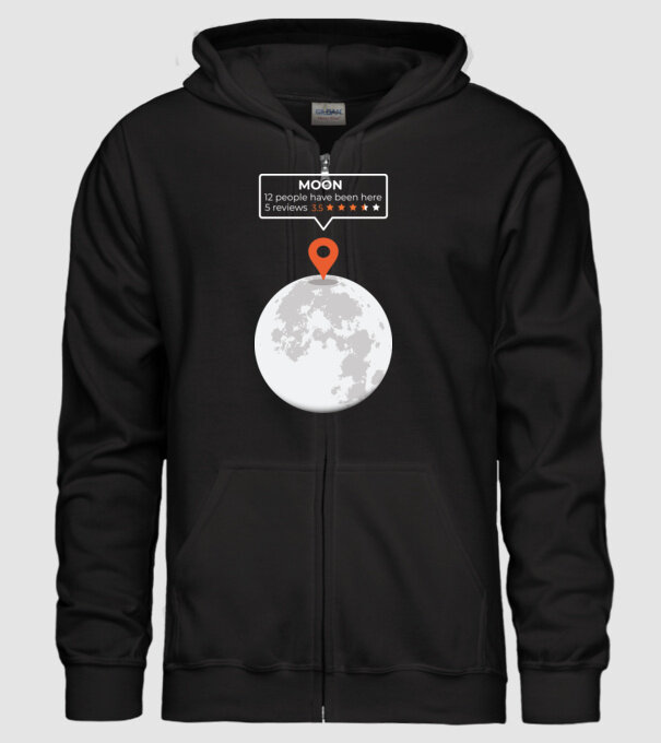 Luna Recenzie model negru pe tricou