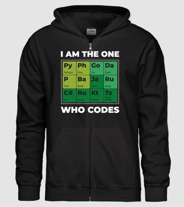 I am the one who codes tricou amuzant programator model negru pe tricou