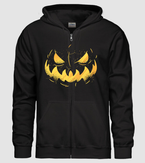 dovleac înfricoșător Halloween model negru pe tricou