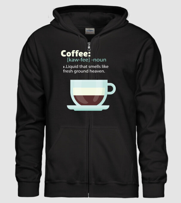 Definiție cafea model negru pe tricou