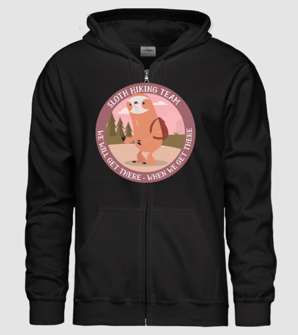 Leneș drumeție - Vom ajunge, atunci când vom ajunge model negru pe tricou