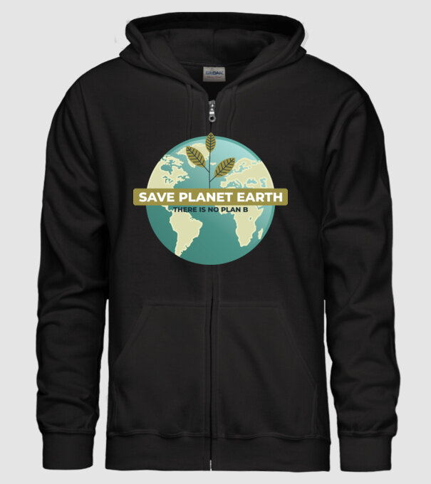 Să salvăm Pământul, nu există o altă planetă model negru pe tricou