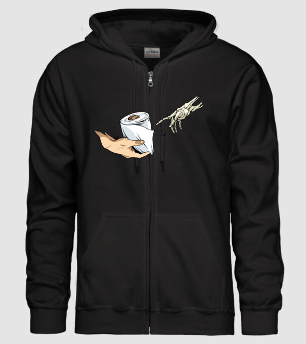 Michelangelo coronavirus hârtie igienică model negru pe tricou