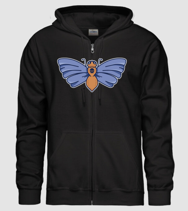 Molie model negru pe tricou