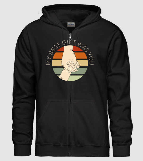 My Best Gift Was You model negru pe tricou