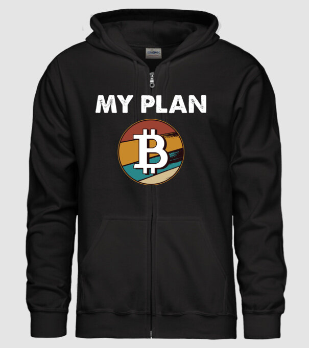 My plan B - Bitcoin model negru pe tricou