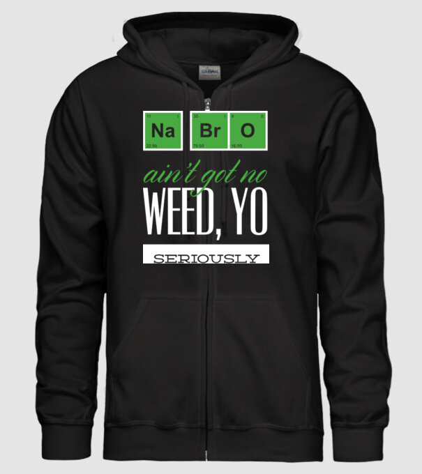 na bro aint got no weed model negru pe tricou