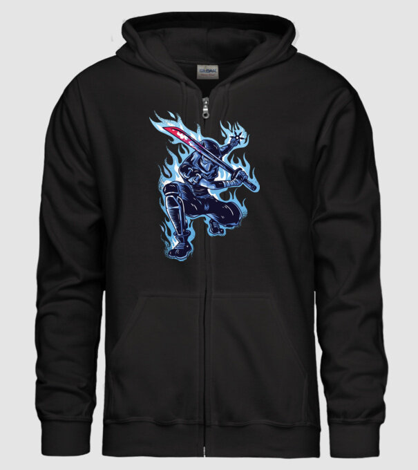 Ninja Sub Zero model negru pe tricou