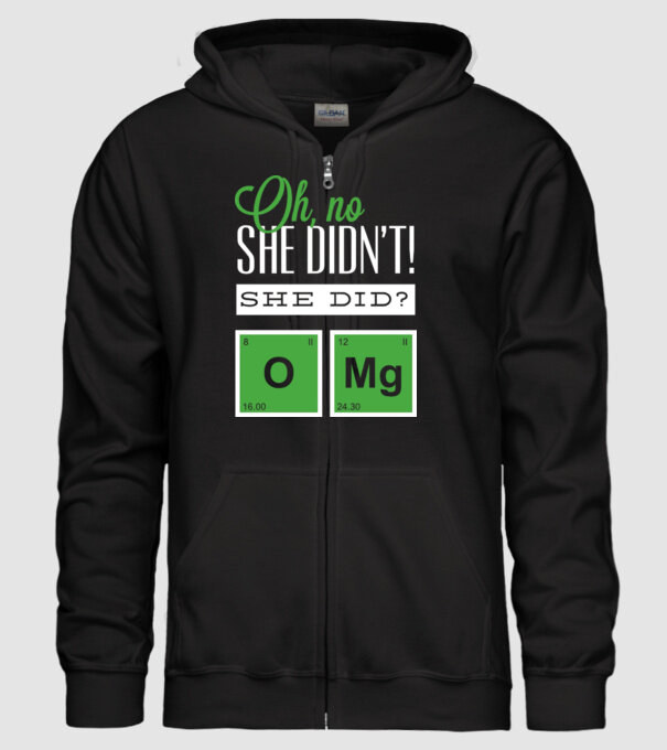 'Oh no she didn''t did she' model negru pe tricou