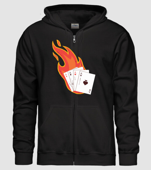 Poker model negru pe tricou
