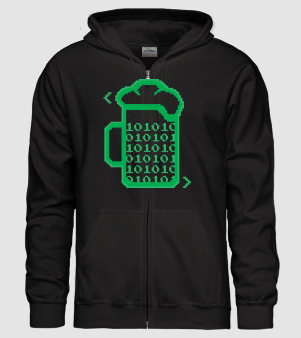Bere Programator model negru pe tricou
