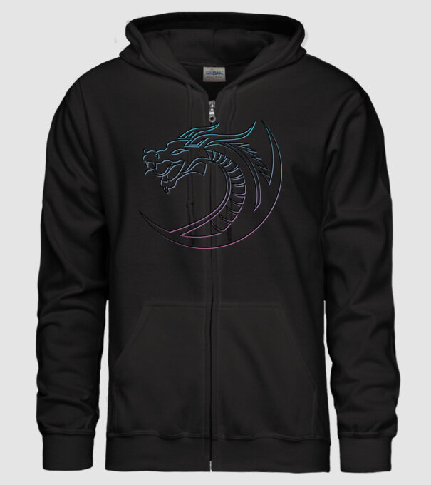Dragon Tribal model negru pe tricou