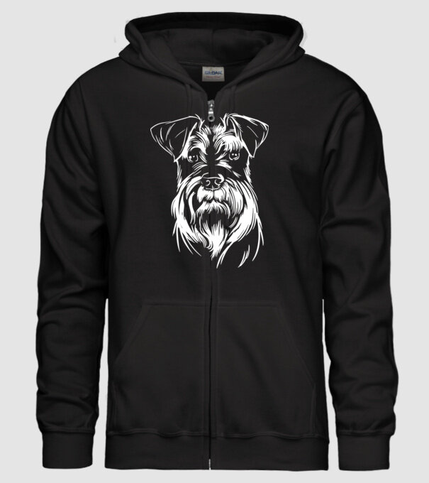 Cap Schnauzer model negru pe tricou