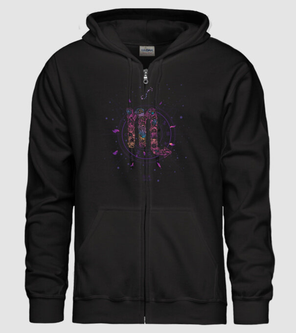 Scorpio Zodiac model negru pe tricou