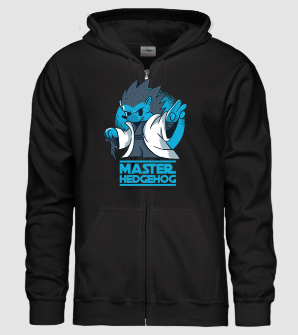 Maestru Arici model negru pe tricou