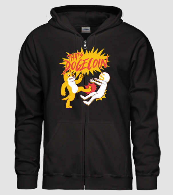 Thats Dogecoin model negru pe tricou