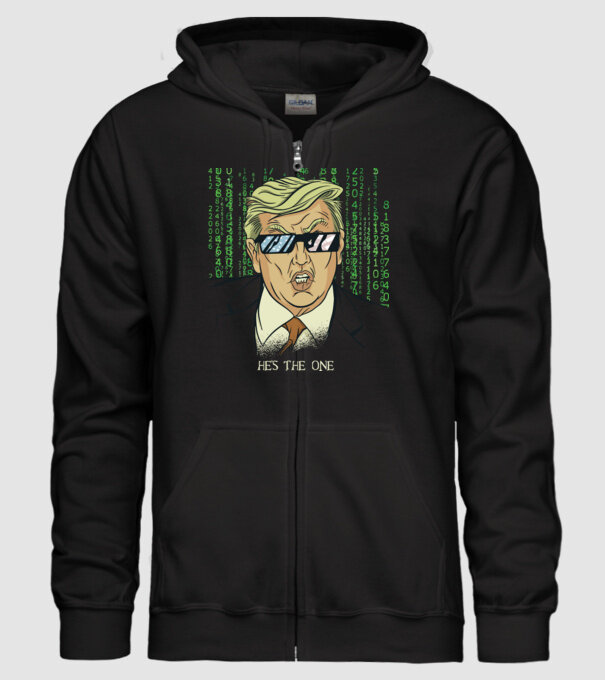 Trump Mátrix model negru pe tricou