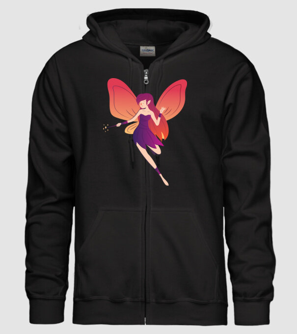 Magia zânelor model negru pe tricou