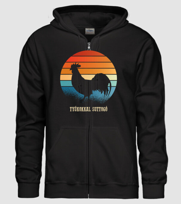 șoptind cu găinile model negru pe tricou