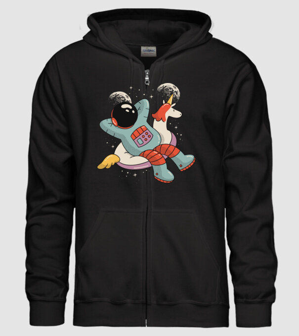 Odihnă Astronaut model negru pe tricou