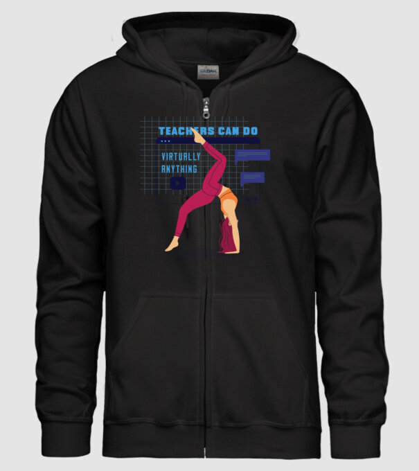 Fitness virtual model negru pe tricou
