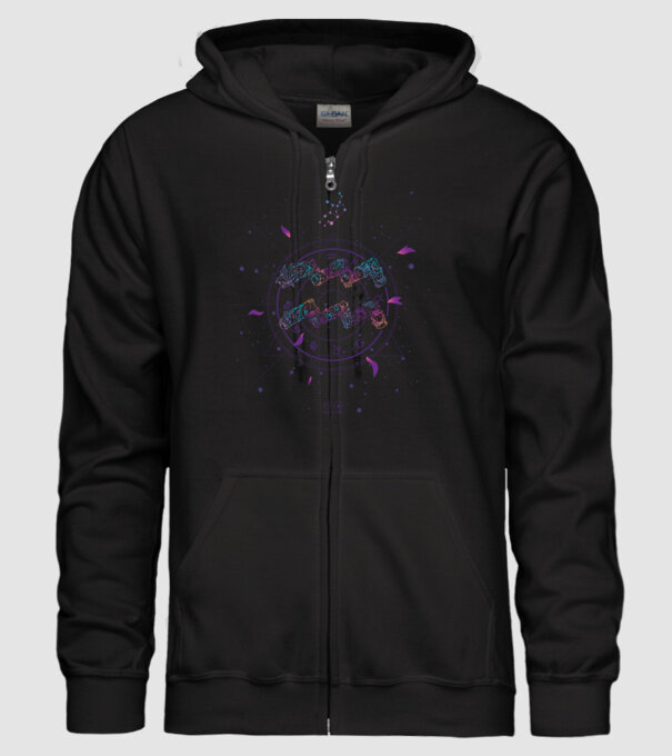 Aquarius Zodiac model negru pe tricou