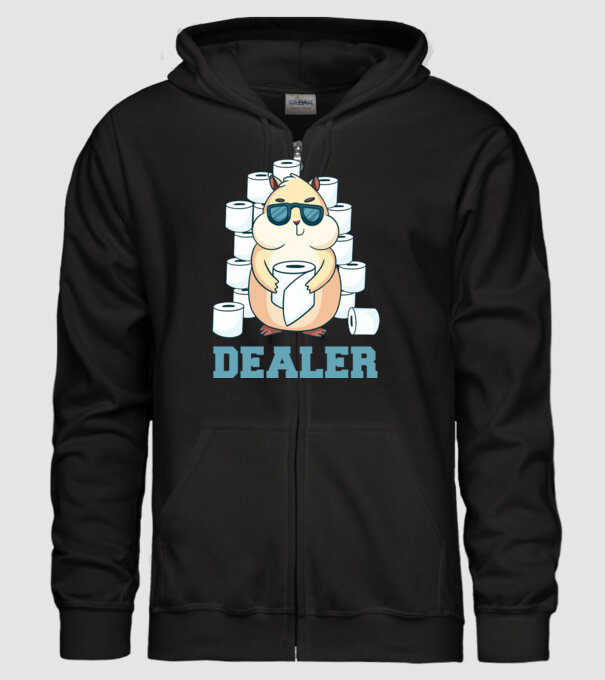Dealer model negru pe tricou
