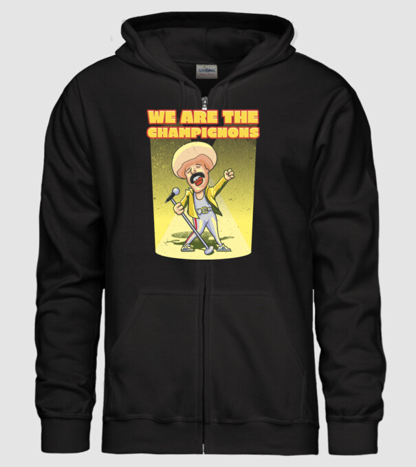 We are the Champignons Mercury model negru pe tricou