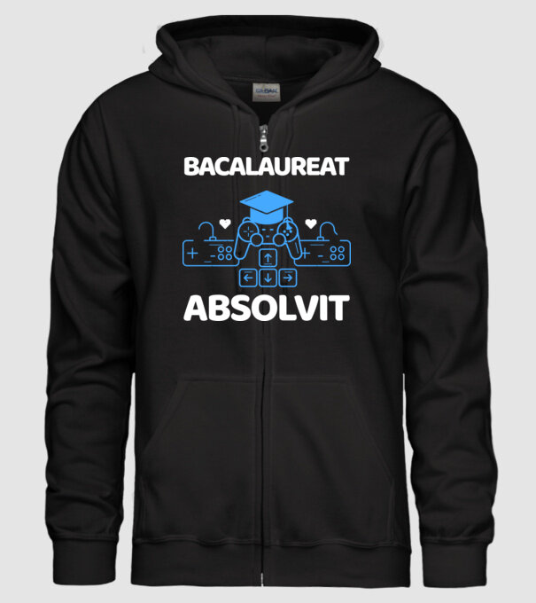 Bacalaureat absolvit model negru pe tricou