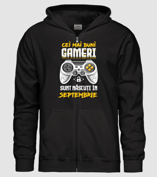 cei mai buni gameri sunt născuți în septembrie model negru pe tricou