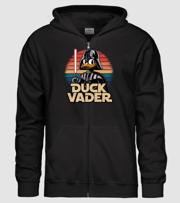 Duck Vader model negru pe tricou