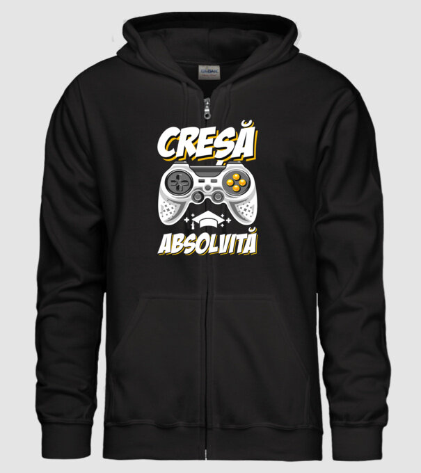 Gameri şcoală Creșă model negru pe tricou