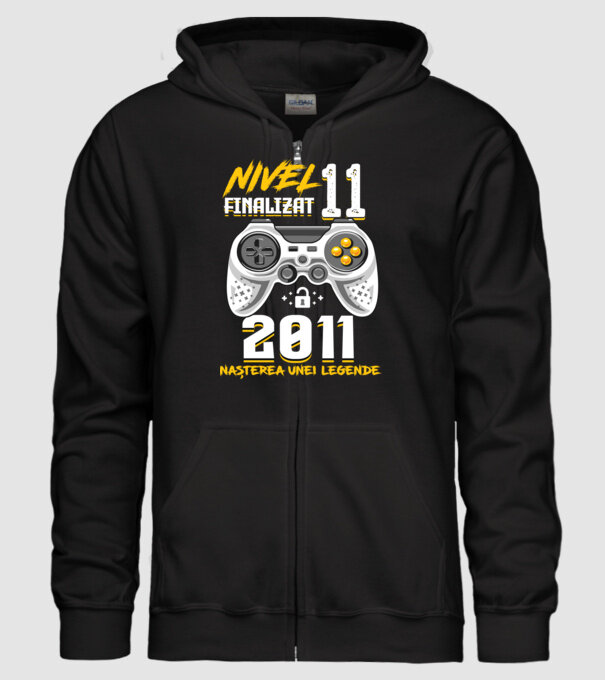 Nivel 11 finalizat. 2011 nașterea unei legende model negru pe tricou