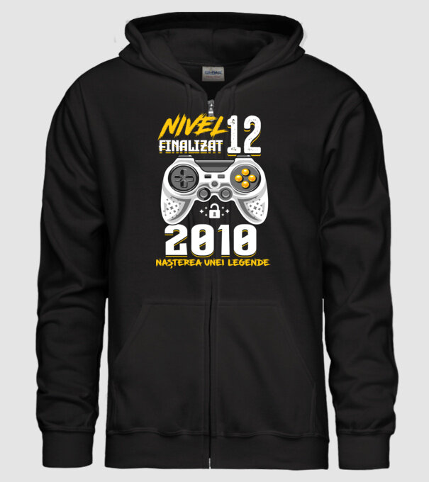 Nivel 12 finalizat. 2010 nașterea unei legende model negru pe tricou