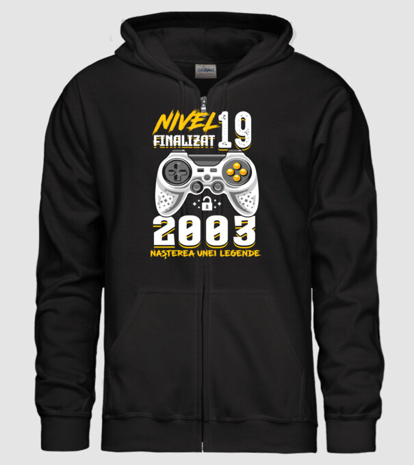 Nivel 19 finalizat. 2003 nașterea unei legende model negru pe tricou