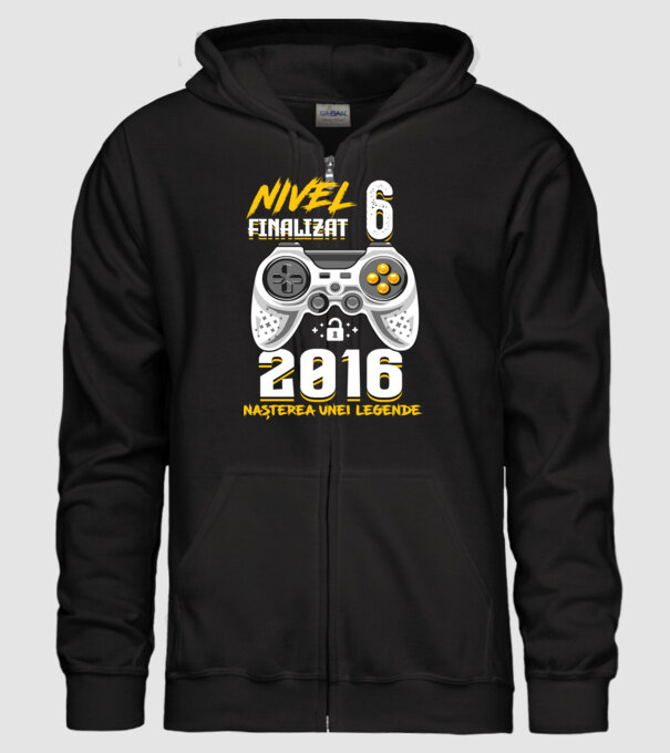 Nivel 6 finalizat. 2016 nașterea unei legende model negru pe tricou